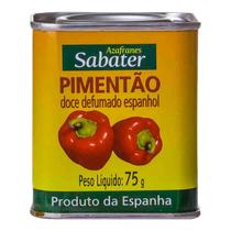 Páprica Pimentão Doce Defumado Espanhol Sabater - 75g