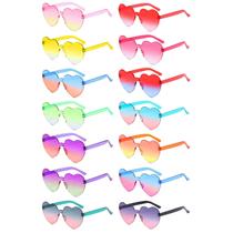 Paquete de 14 Gafas de Sol en Forma de Corazón Geopty para Mujeres - Fiesta de Despedida de Soltera