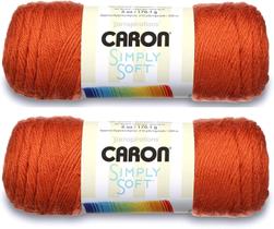 Paquete de 2 Madejas Caron Simply Soft Solids (Calabaza) 170g Paquete de 2 Madejas Caron Simply Soft Solids (Calabaza) 170g