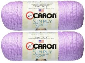 Paquete de 2 ovillos de hilo Caron Simply Soft Solids Orchid 340,2 g / 576 m