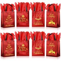 Paquete de 24 Bolsas de Regalo Navideñas Ragnhild 12x21x25 cm Reutilizables Paquete de 24 Bolsas de Regalo Navideñas Ragnhild 12x21x25 cm Reutilizables