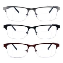 Paquete de 3 Gafas de Lectura Bifocales SOPHILY para Hombre +2.25