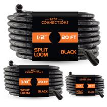 Paquete de 3 Tubos Flexibles Partidos BEST CONNECTIONS Negro 0,6-1,3 cm x 6 m Paquete de 3 Tubos Flexibles Partidos BEST CONNECTIONS Negro 0,6-1,3 cm x 6 m
