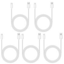 Paquete de 5 cables USB a USB-C Smays de 1.8 m para carga rápida Paquete de 5 cables USB a USB-C Smays de 1.8 m para carga rápida
