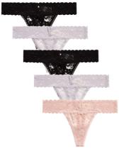 Paquete de 5 Tangas de Microfibra para Mujer Jessica Simpson Paquete de 5 Tangas de Microfibra para Mujer Jessica Simpson