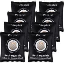 Paquete de 8 deshumidificadores Vacplus con 100 g de gel de sílice absorbente de humedad Paquete de 8 deshumidificadores Vacplus con 100 g de gel de sílice absorbente de humedad
