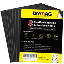 Paquete de 8 hojas adhesivas magnéticas flexibles DIYMAG 20x25 cm Paquete de 8 hojas adhesivas magnéticas flexibles DIYMAG 20x25 cm