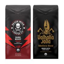 Paquete de Café Death Wish Molido Tostado Oscuro 454g y 340g