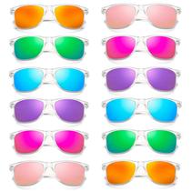 Paquete de Docena de Gafas de Sol Retro Cristal Claras con Espejo SUNOVELTIES Paquete de Docena de Gafas de Sol Retro Cristal Claras con Espejo SUNOVELTIES