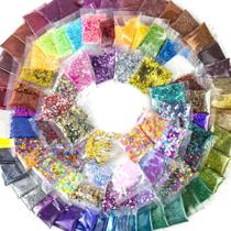 Paquete de Purpurina Horizon Group USA 90 Piezas Formas y Colores Variados