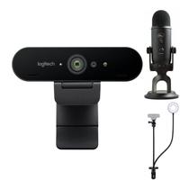 Paquete Knox Gear Logitech Webcam 4K Pro con Micrófono Blue Yeti