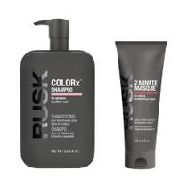 Paquete Shampoo y Acondicionador RUSK COLORx Sin Sulfatos 350 ml