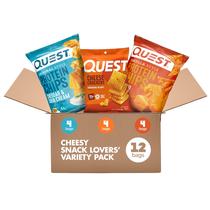 Paquete Variado Quest de Snacks de Chips para Amantes del Queso, 12 Unidades