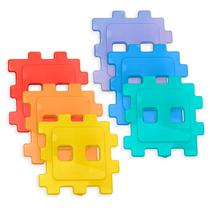 Paquetes de Hielo en Forma de Rompecabezas Fit & Fresh Cool Coolers para Loncheras Infantiles, Paquete de 6