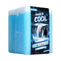 Paquetes de Hielo OICEPACK para Lonchera Congelador Delgado 10 unidades Diseño de Póquer