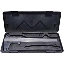 Paquímetro Analógico Universal 150mm 6 Estojo Aço Carbono - Fertak Tool