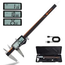 Paquímetro Digital HARDELL 0-20 cm Recarregável com LCD Paquímetro Digital HARDELL 0-20 cm Recarregável com LCD