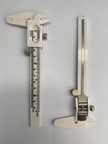 Paquímetro Plástico Grande com Trava de Metal para Design de Sobrancelhas