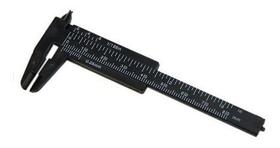 Paquímetro Santa Clara 8Cm Plástico Preto Paquímetro Santa Clara 8Cm Plástico Preto