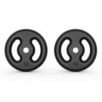 Par 2 anilhas 10kg peso musculação academia treino fitness para treinos de força, cross training, resistência, academia profissional