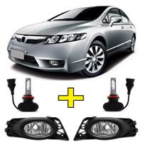 Par 2 Farol Milha Auxiliar+ 2 Ultra LED Civic 2009 2010 2011