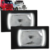 Par 2 Farol Principal para Scania T / R 112 / 113 - Completo - DRL LED - LD + LE (537034) Par 2 Farol Principal para Scania T / R 112 / 113 - Completo - DRL LED - LD + LE (537034)