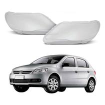 Par 2 Lente Do Farol Dianteiro Gol G5 1.0 1.6 2008 A 2013