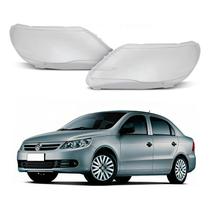 Par 2 Lente Do Farol Dianteiro Voyage G5 1.0 2009 A 2012