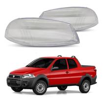Par 2 Lente Do Farol Fiat Strada Working 1.4 2010 A 2020 Par 2 Lente Do Farol Fiat Strada Working 1.4 2010 A 2020