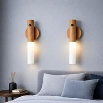 Par 2 Luminária Led Recarregável Sensor Presença Magnética 127/220v Marrom Par 2 Luminária Led Recarregável Sensor Presença Magnética 127/220v Marrom