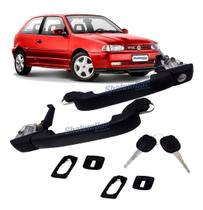 Par 2 Maçaneta Externa Gol G2 Parati Bola 94 a 98 Preta 2 P