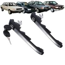 Par 2 Maçaneta Externa Porta Dianteira para VW Volkswagen Gol / Parati / Saveiro / Voyage / Santana / Quantum - G1 - Qua