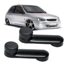 Par 2 Maçaneta Manivela de Vidro Corsa Wind Classic Preta Par 2 Maçaneta Manivela de Vidro Corsa Wind Classic Preta