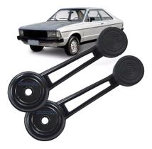 Par 2 Manivela Vidro Preta Corcel Belina Pampa F1000 Maverick
