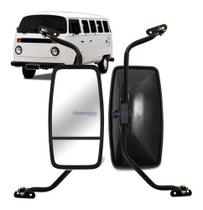 Par 2 Retrovisor Espelho Pequeno Kombi A10 C10 D10