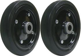 Par 2pcs Roda Chapa 8' P/ Carrinho Armazem Carga Rol. 7/8" - Par_CP8R78