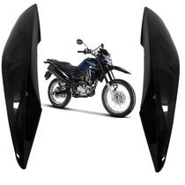 Par aba tanque aleta asa tampa lateral honda nxr bros 160 preto brilho 2015 - 2021