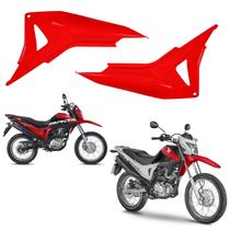 Par aba tanque guia ar tampa aleta lateral honda nxr bros 160 vermelho 2015-2021