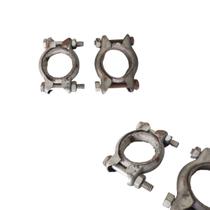 Par Abraçadeiras Descarga Escapamento Fusca Kombi Branil