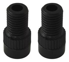 Par Adaptador Bicicleta Válvula Presta Para Schrader Preto