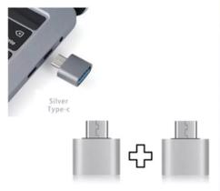 Par adaptador conversor usb-c tipo c para usb Par adaptador conversor usb-c tipo c para usb