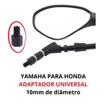 Par Adaptador Retrovisor de Yamaha para Honda 10mm Par Adaptador Retrovisor de Yamaha para Honda 10mm