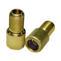 Par Adaptador Válvula Presta Bico Fino Para Grosso Bike Pneu Par Adaptador Válvula Presta Bico Fino Para Grosso Bike Pneu
