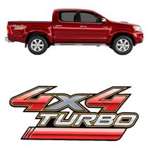 Par Adesivo (4X4 Turbo) Hilux 2009 Até 2015 Par Adesivo (4X4 Turbo) Hilux 2009 Até 2015