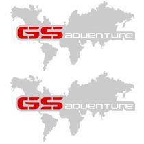 Par Adesivo Baú Bauleto Lateral BMW GS Adventure - Prata Par Adesivo Baú Bauleto Lateral BMW GS Adventure - Prata