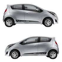 Par Adesivo Carro Spark Chevrolet Faixa Lateral Compatível Par Adesivo Carro Spark Chevrolet Faixa Lateral Compatível