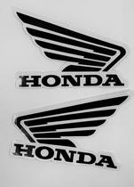 Par Adesivo Colante Asa Honda Lateral Tanque Moto 13,5x7,5cm - CP