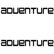 Par Adesivo Emblema Adventure Paralama BMW R1200 GS - Preto