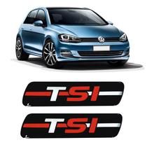 Par Adesivo Emblema Coluna Tsi Linha Vw Golf Fox Up Resinado