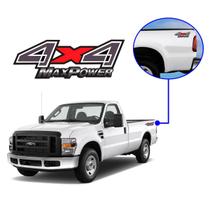 Par Adesivo Emblema Lateral 4x4 Max Power Ford F-250 2 Peças - Virtual Stock